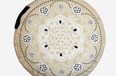 17-20 cm. rund meditationspude med spelt