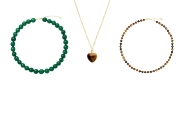 Krystal halsk&aelig;der