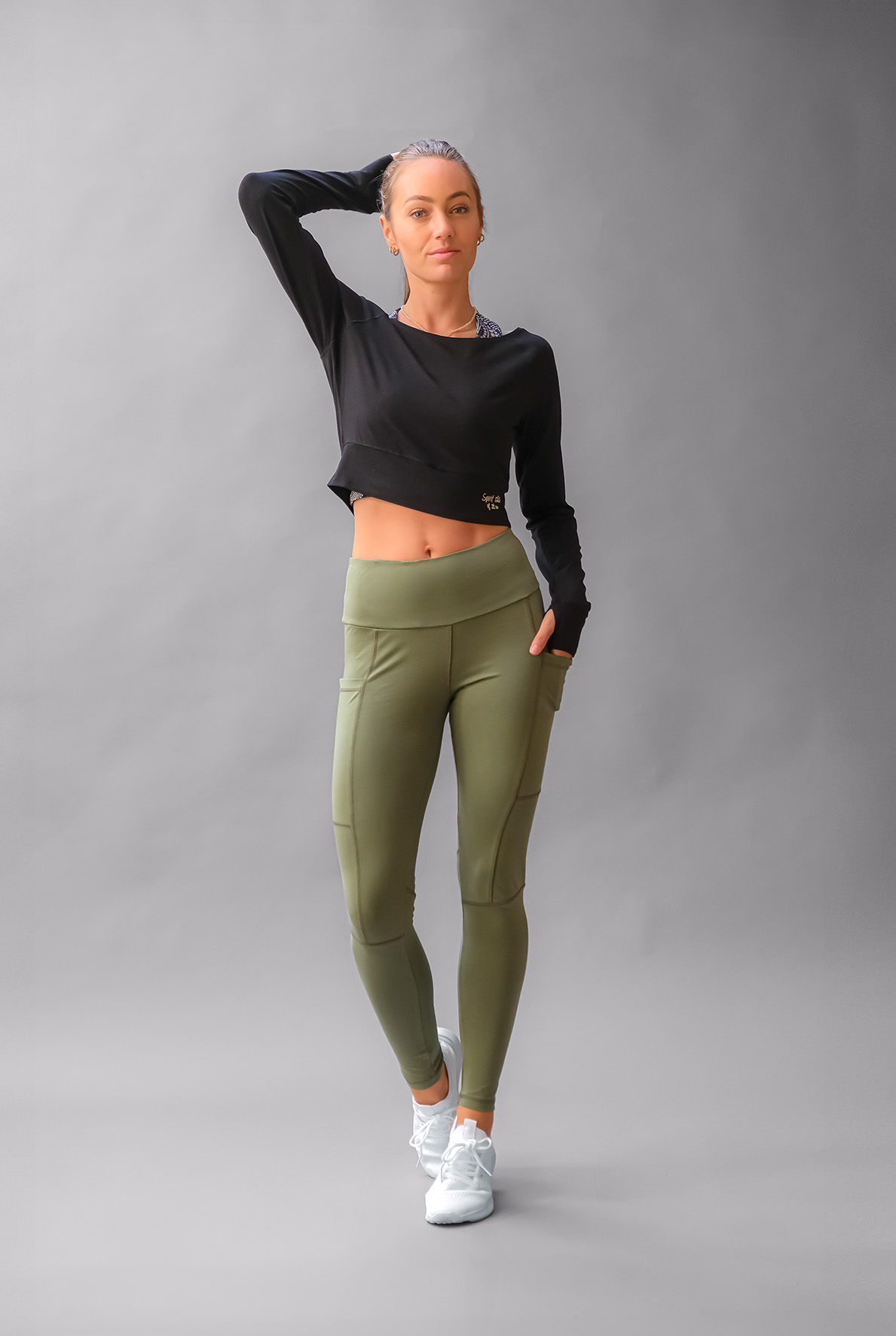 4: Yoga & Run leggings - Grøn XSmall