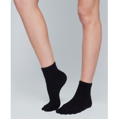 #1 - Moonchild Grip socks, High Rise - Sort Large