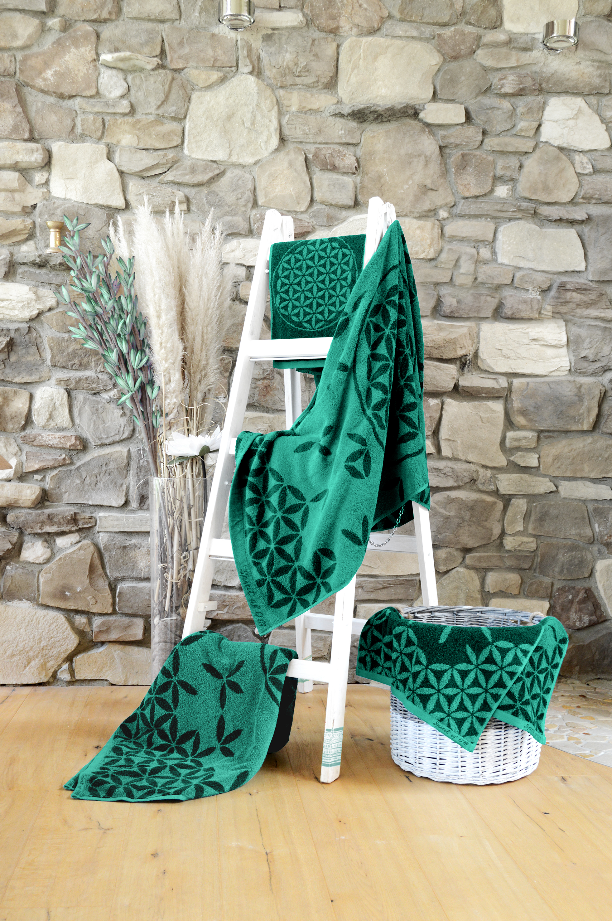 Håndklæder, økologiske - Smaragd/grøn Gæstehåndklæde 30*46 cm