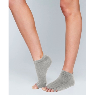 Moonchild Grip socks, Open Toe - Grå Small