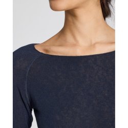 Amalie Wool bluse - Midnight Blue