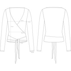 Anne wool sl om bluse - Mulch