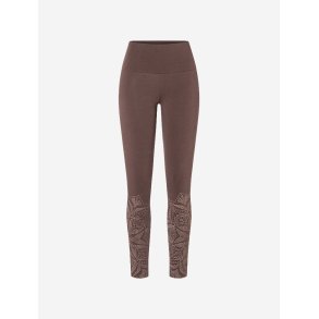 kologisk yoga legging, brun