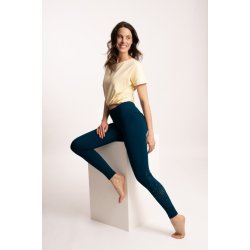 NIDHI yoga legging, ekologisk - Petrol