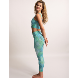 MADHU yoga legging, kologisk - Krystal bl