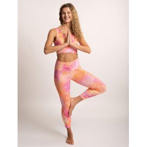 MADHU yoga legging, kologisk - Fucsia