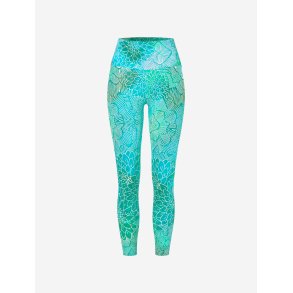 MADHU yoga legging, kologisk - Krystal bl