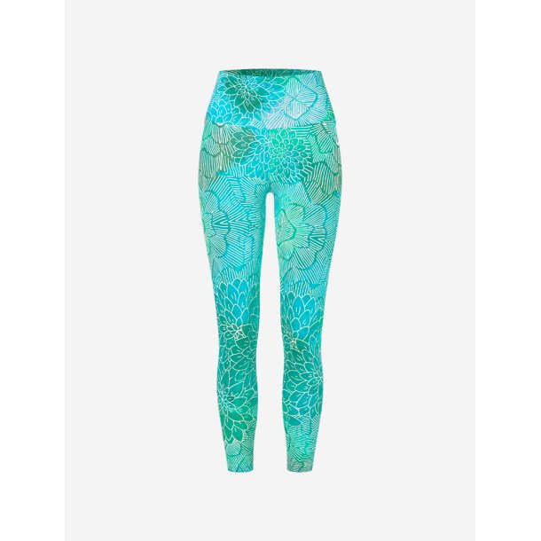MADHU yoga legging, ekologisk - Kristall bl