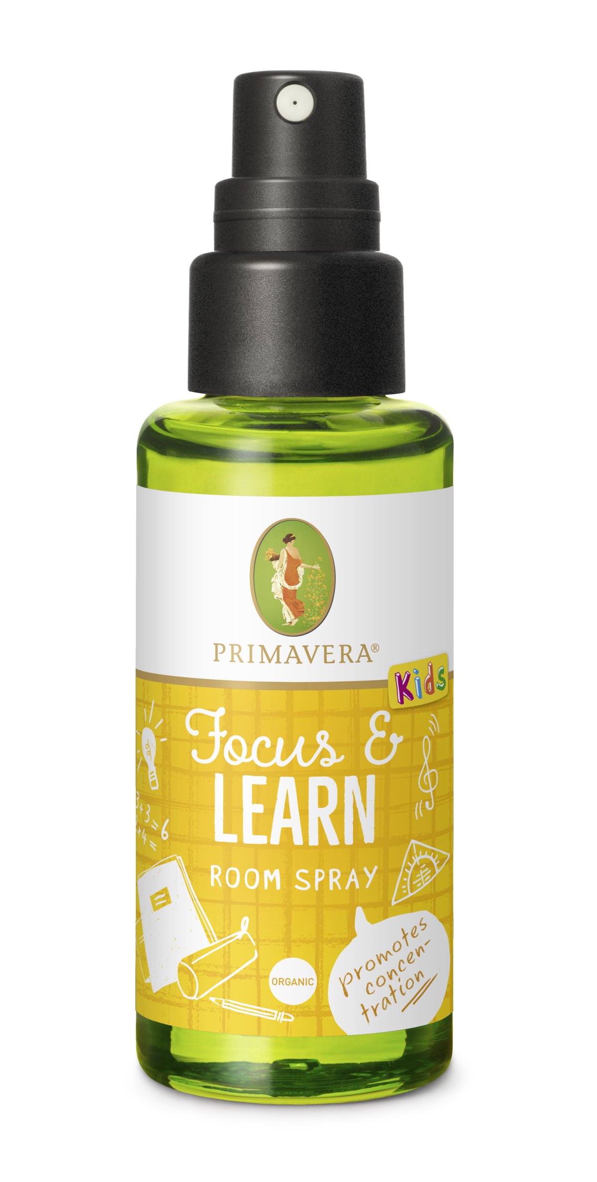 KIDS FOCUS & LEARN Room Spray, økologiske æteriske olier - Aromaterapi ...