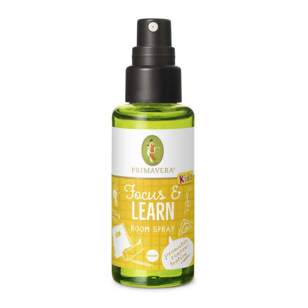 KIDS FOCUS &amp; LEARN Room Spray, kologiske teriske olier