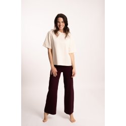 PRIYA Yoga T-shirt, ekologisk - Creme