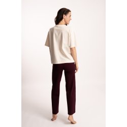 PRIYA Yoga T-shirt, ekologisk - Creme