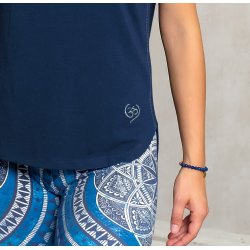 Raglan yoga bluse - Mrk bl