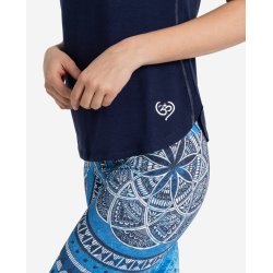 Raglan yoga bluse - Mrk bl