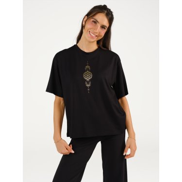 CHANDRA VEGA Yoga Blus, Svart