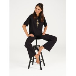 CHANDRA VEGA Yoga Blus, Svart