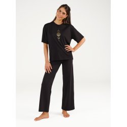 CHANDRA VEGA Yoga Blus, Svart