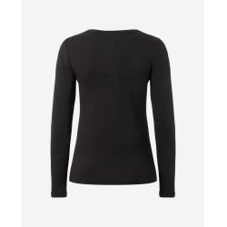 Chakra Flower Yoga Bluse - Sort