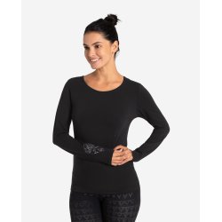 Chakra Flower Yoga Bluse - Sort