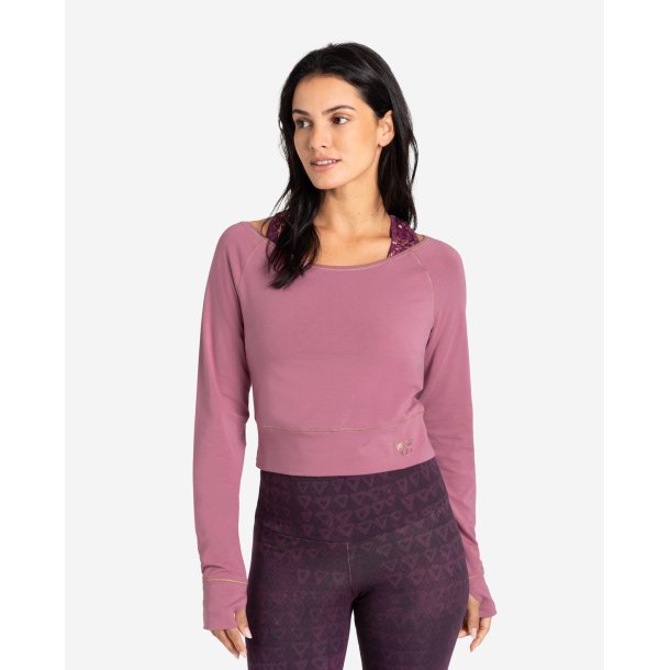 Longsleeve Crop Top - Amethyst