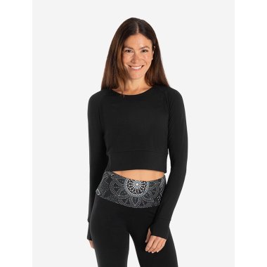 JATHARA Crop yogabluse, sort