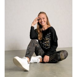 MAUI yoga legging, kologisk - Sort