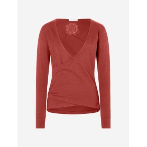 ABALA yoga sl om bluse - terracotta