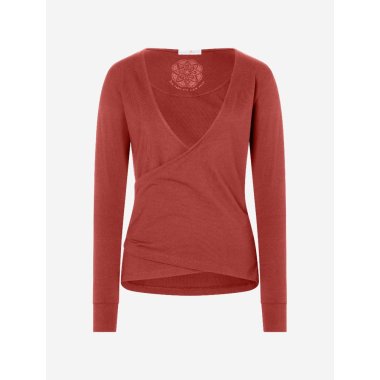 ABALA yoga sl om bluse - terracotta