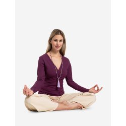 ABALA yoga sl om bluse - Violet