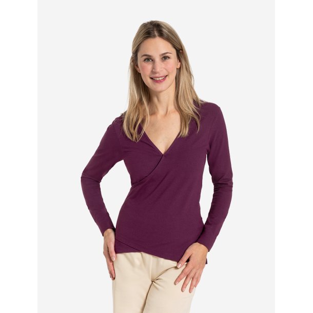 ABALA yoga sl om bluse - Violet