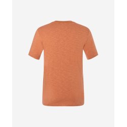 ETHNO Herre Yoga T-shirt, kologisk - Terracotta