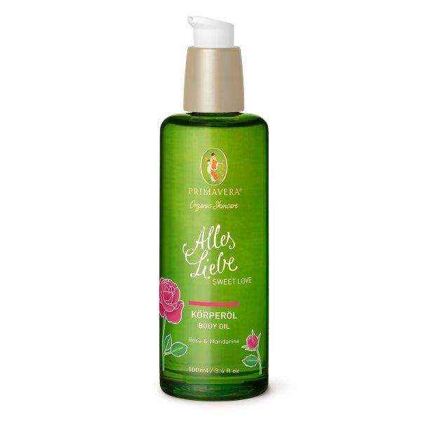 Primavera Ekologisk Body oil, Ros &amp; mandarin