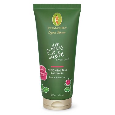 Primavera �kologisk Body wash, Rose & Mandarin