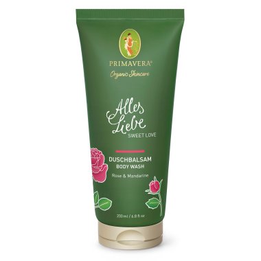 Primavera kologisk Body wash, Rose & Mandarin