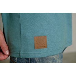 Herre yoga T-shirt, lange rmer - Bl