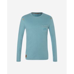 Herre yoga T-shirt, lange rmer - Bl