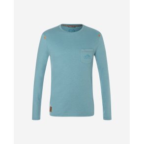 Herre yoga T-shirt, lange rmer - Bl