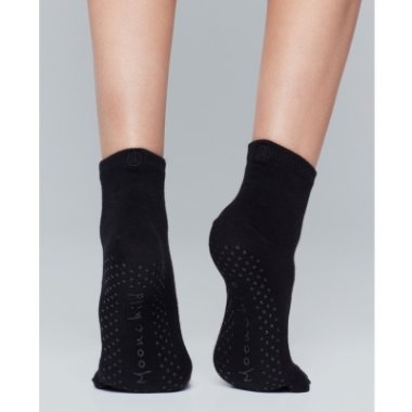 Moonchild Grip socks, High Rise - Sort