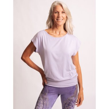 JANGAMA Yoga Bluse, Lys lilla