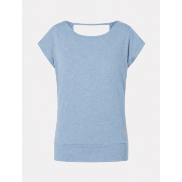 JANGAMA Yoga Blus, Blue Melange