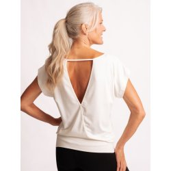 JANGAMA Yoga Bluse, Creme