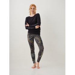 PRIYA Yoga Blus, ekologisk - Svart