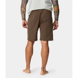 Manduka CNTR herre yoga shorts, Dark Earth
