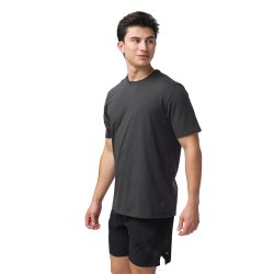 Manduka TADASANA herre yoga T-shirt, Phantom