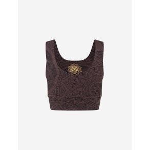 GUNA Yoga Crop Top, �kologisk - Brun