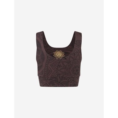 GUNA Yoga Crop Top, �kologisk - Brun
