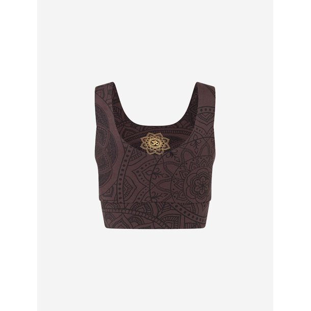 GUNA Yoga Crop Top, �kologisk - Brun