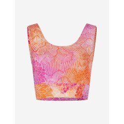 MADHU crop top, kologisk - Fucsia